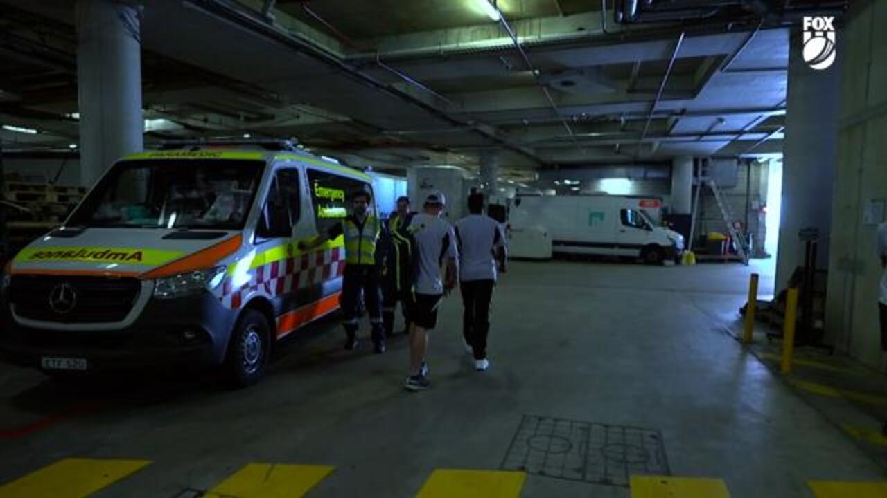 Worrying scenes as Bumrah leaves SCG