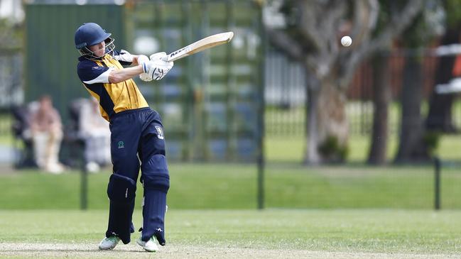 Harrison Najor batting for Merewether. Picture: Michael Gorton