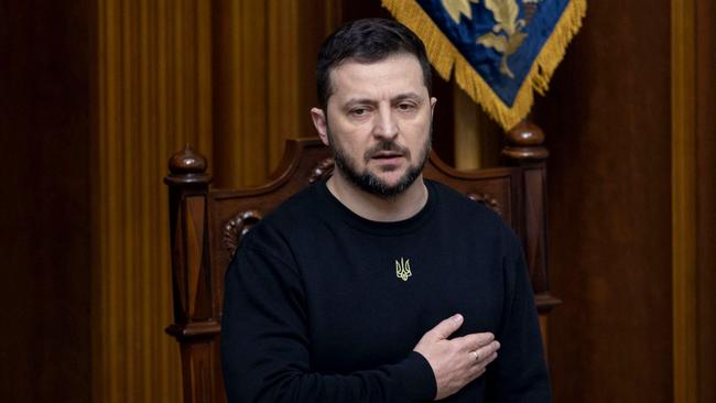 Ukranian President Volodymyr Zelensky. Picture: AFP