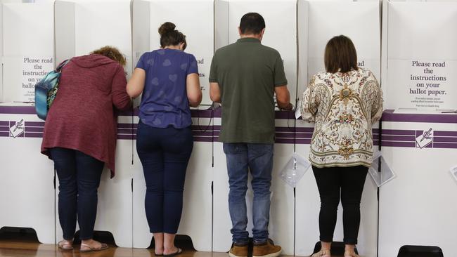 Voters cast their ballots in Camden. Picture: Robert Pozo