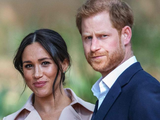 (FILES) In this file photo taken on October 02, 2019 Britain's Prince Harry, Duke of Sussex(R) and Meghan, the Duchess of Sussex(L) arrive at the British High Commissioner residency in Johannesburg where they  will meet with Graca Machel, widow of former South African president Nelson Mandela, in Johannesburg, on October 2, 2019. - Prince Harry Meghan Markle announced Sunday the birth of their daughter Lilibet Diana, who was born in California after a year of turmoil in Britain's royal family. "Lili is named after her great-grandmother, Her Majesty The Queen, whose family nickname is Lilibet. Her middle name, Diana, was chosen to honor her beloved late grandmother, The Princess of Wales," said a statement from the couple. (Photo by Michele Spatari / AFP) / France OUT until 2019-10-17T00:00:00.000+02:00