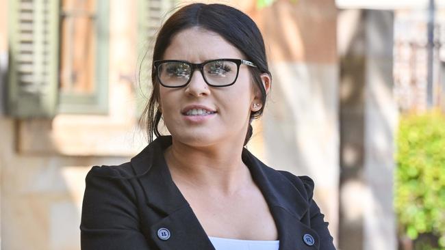 Katelyn Christal McInerney had one count of drug trafficking dismissed in court on Wednesday. Picture: NCA NewsWire/Brenton Edwards