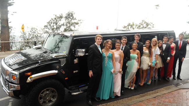 St Patrick’s College, Campbelltown year 12 students celebrating their formal in Wollongong in 2012.