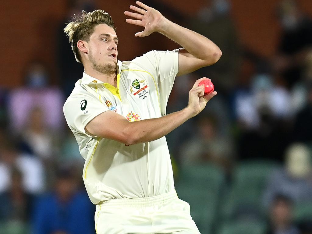 Cameron Green was crucial to the Australian bowling attack in Adelaide. Picture: Quinn Rooney/Getty Images