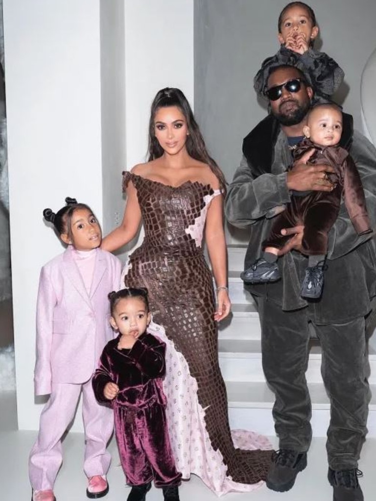 Kim and Kanye, now officially divorced, are sharing custody of their four children. Picture: Instagram