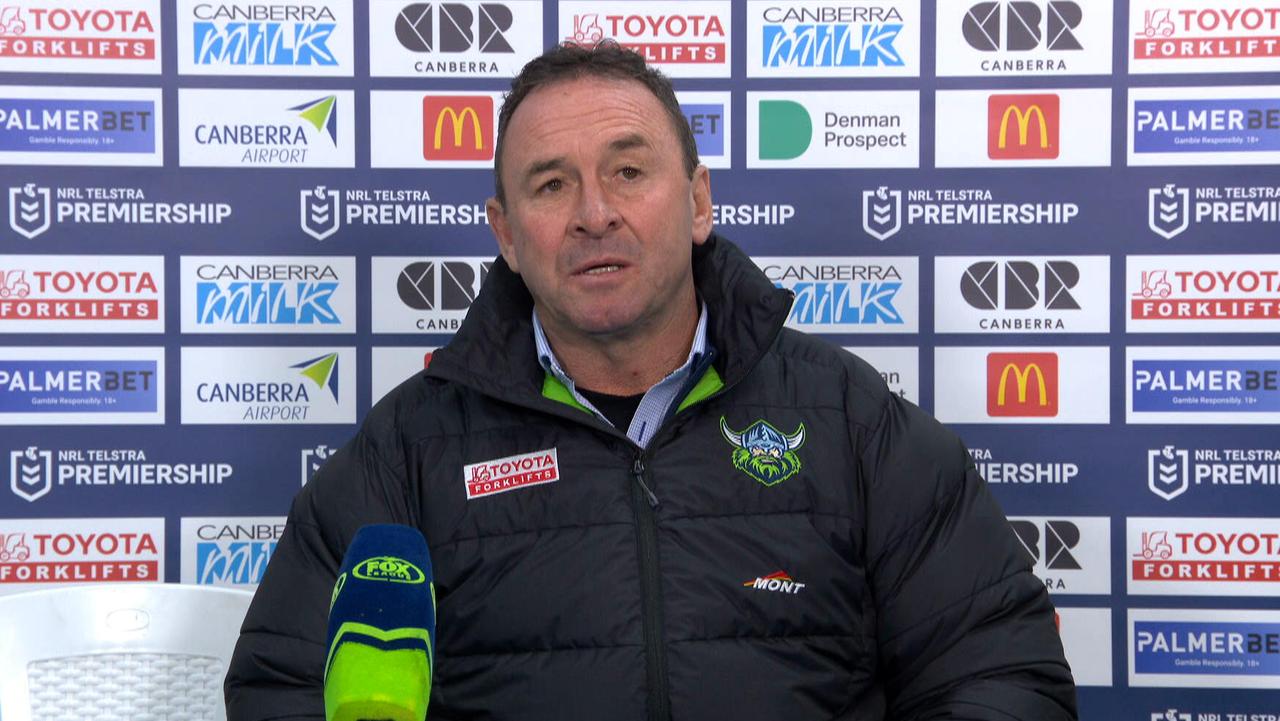 Ricky Stuart was not happy with the referees.