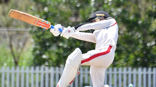 Gregory Terrace batsman Oscar Bodimeade. He is featured in our story. Picture, John Gass