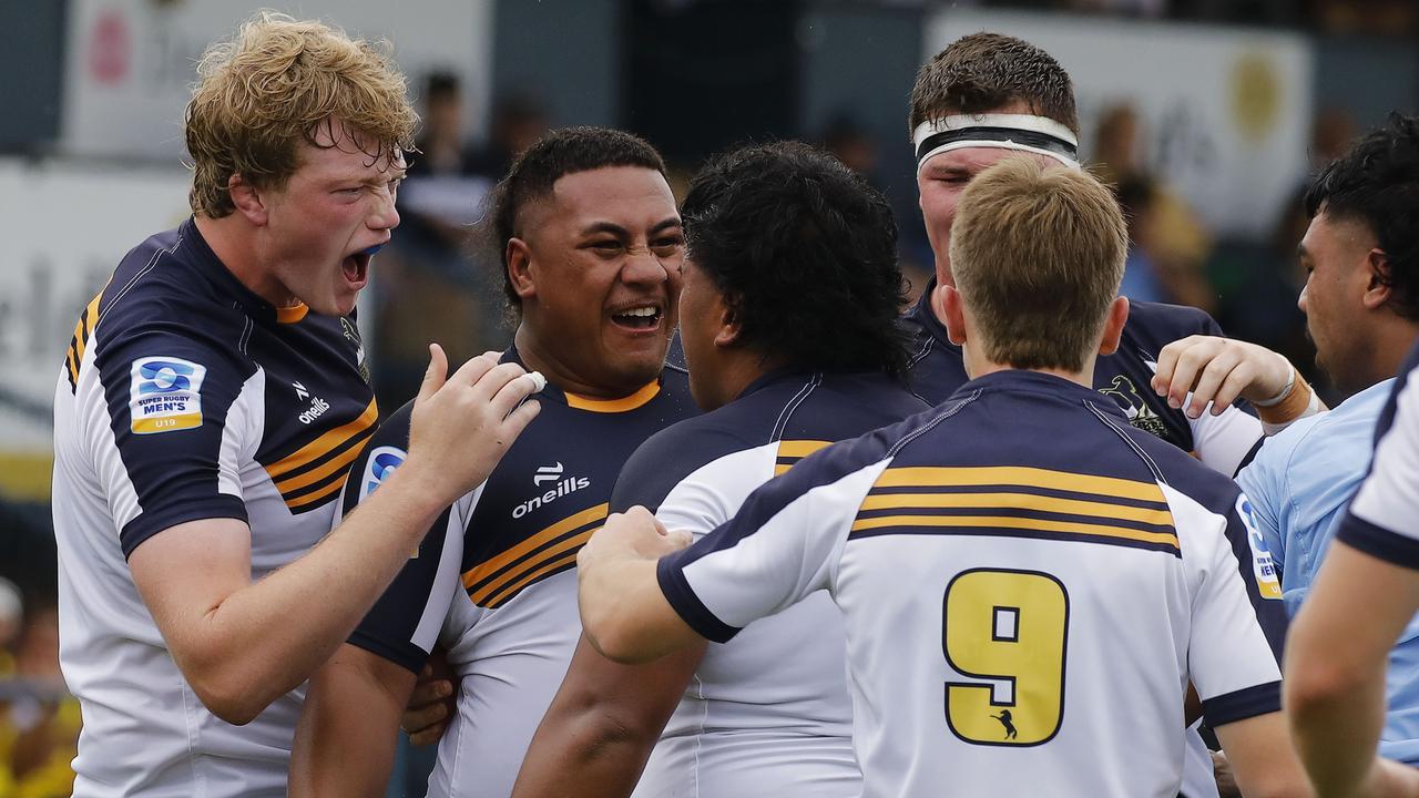 The ACT Brumbies bought plenty of energy to the match. Pictures: Karen Watson/Rugby Australia.