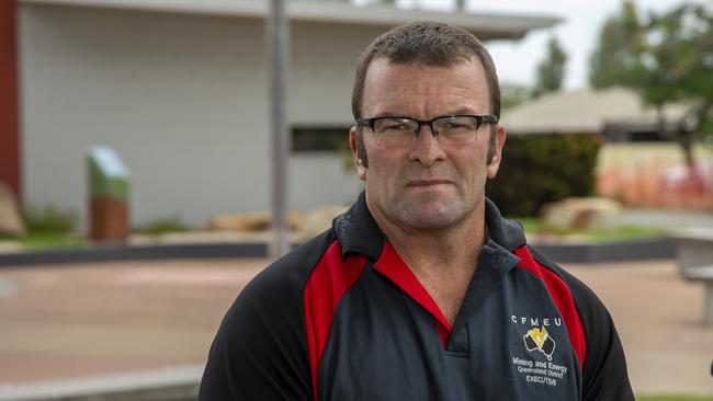 CFMEU Mining and Energy Queensland District President Stephen Smyth. Picture Daryl Wright