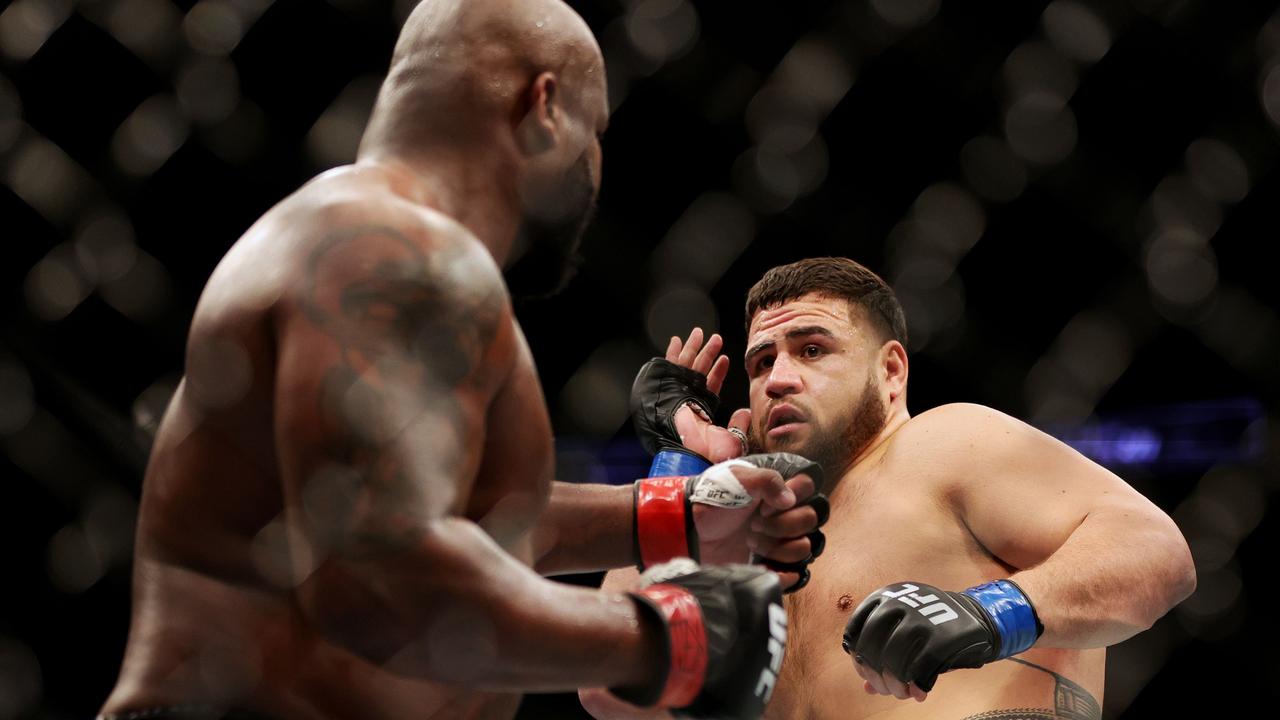 Tai Tuivasa emerged as the biggest winner of UFC 271 following his victory against Derrick Lewis. Picture: Getty Images