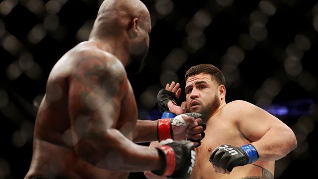 Tai Tuivasa emerged as the biggest winner of UFC 271 following his victory against Derrick Lewis. Picture: Getty Images