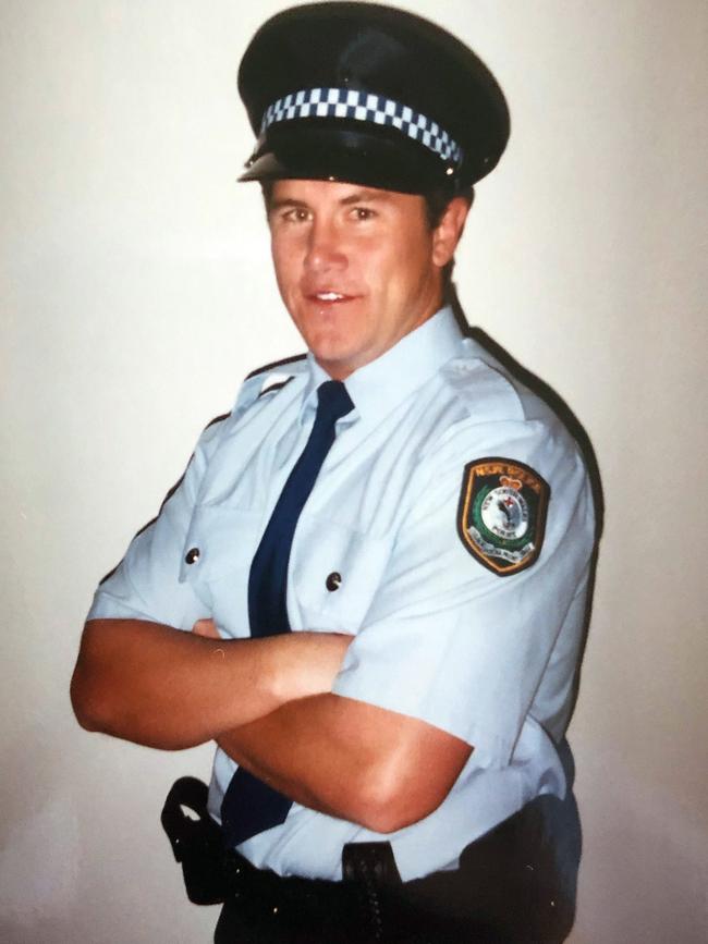 Former NSW police officer Ben Smith when he joined the NSW police. Picture: Sam Ruttyn