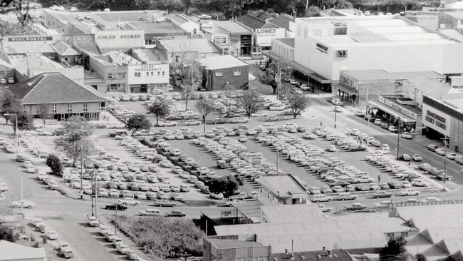 The many faces of Kibble Park. Seen here as a car park in the late 1960s.