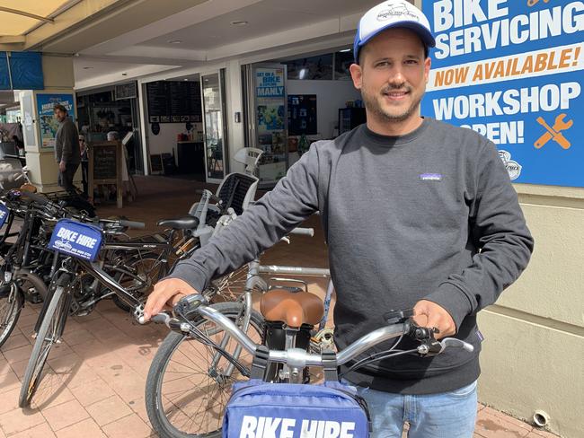 Francisco Furman owner of Manly Bike Tours. Picture: Madelaine Wong