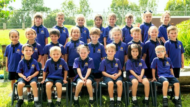 St Brendan's Catholic School Prep C Back row: Rhyleigh, Tanner, May, Name Withheld, Mia, Oliver, Willow, Isabella Middle row: Precious, Cecelia, Logan, Jade, Charlie, Jada, Cooper H, Brooke, Zander Front row: Cooper L, Max, Sophia, Joshua, Harlee, Tyler Picture: Michaela Harlow.