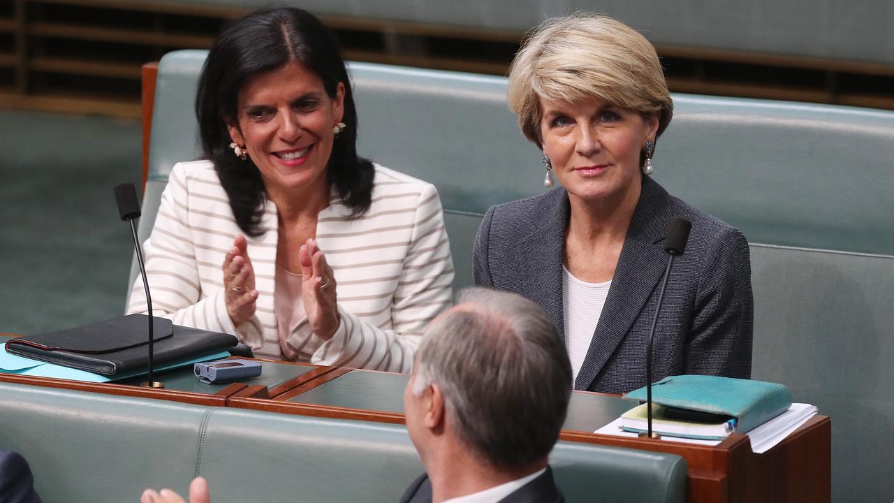 Julie Bishop admitted moving to the backbench was a “painful” decision — and one of the toughest she’s had to make. Picture: Kym Smith