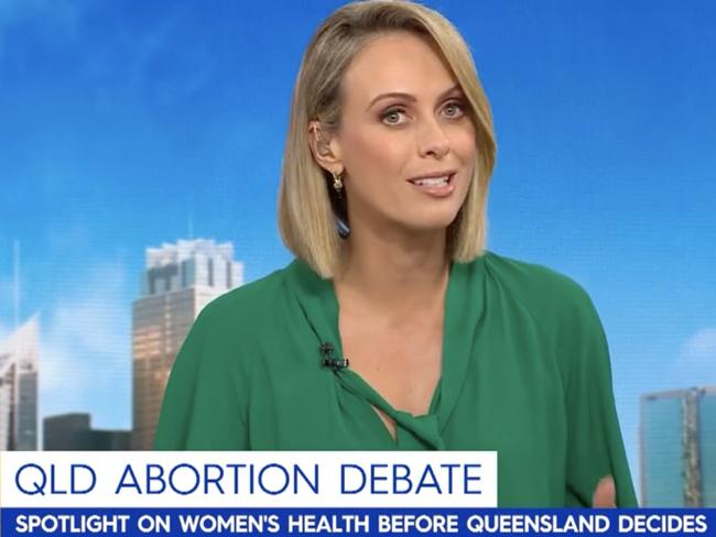 The debate over abortion rights is back on the table. Picture: Channel 9