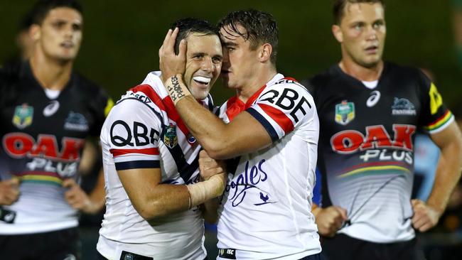 Michael Gordon was in great touch for the Roosters. Picture: Gregg Porteous