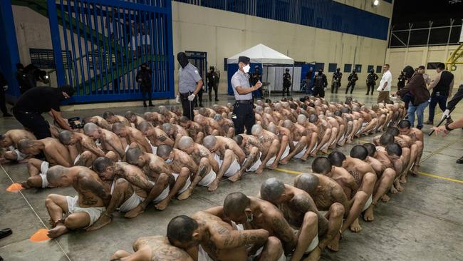 Since president Bukele announced a state of exception in March 2022, over 62,000 suspected gang members have been arrested. (Photo by Handout/Presidencia El Salvador via Getty Images )