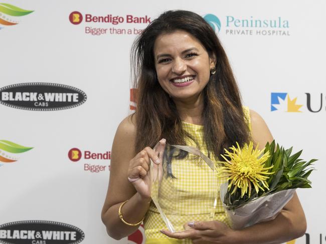 Kallangur Dental owner Sonia Sonia. The business won the Customer Service Excellence Award and Business of the Year at the Business Excellence and Innovation Awards.