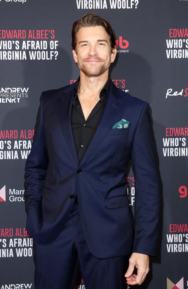 Andy Karl arrives for the premiere of Virginia Woolf at the Comedy Theatre. Picture: Mark Stewart