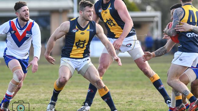 Daniel Keenan in action for Hurstbridge. Picture: Nathan McNeill