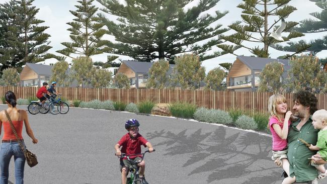 An artist's impression of the Normanville Foreshore &amp; Jetty Caravan Park Masterplan. Picture: Supplied