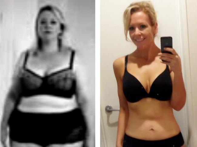 Ms Braun lost 58kg on the Biggest Loser. Pictures: Instagram