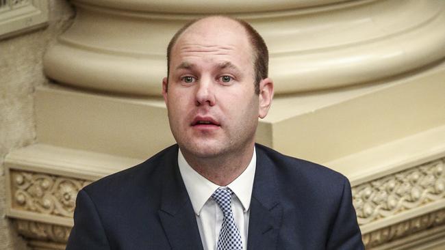 Sam Duluk during Question Time in the SA Parliament. Picture: Mike Burton