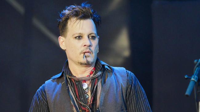 Johnny Depp performs with the Hollywood Vampires in Denmark, amid Amber Heard abuse allegations.