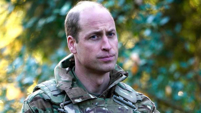 William previously served as a regimental officer in the British Army. Picture: AFP