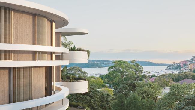 Ode, Double Bay, designed by architect Luigi Rosselli, will include three-bedroom apartments, four-bedders and three penthouses, priced up to $25m.