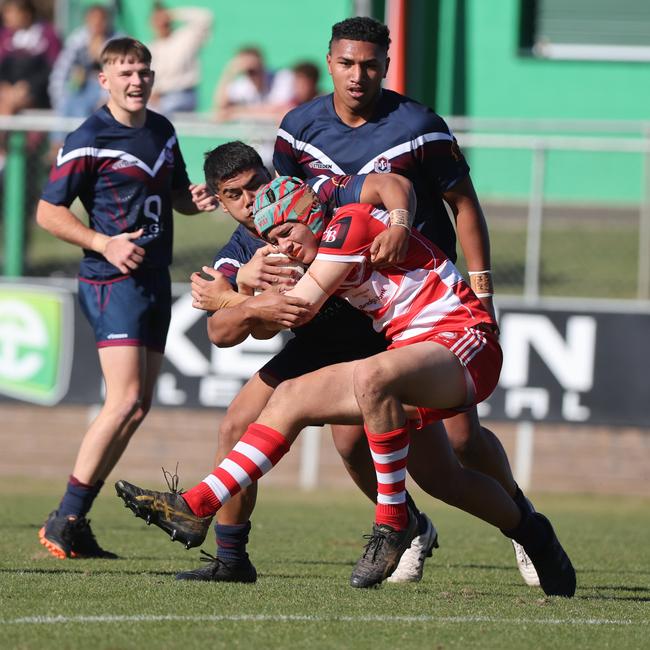 Langer Trophy schoolboy rugby league grand final between Palm Beach Currumbin SHS and Ipswich SHS. Picture: Nigel Hallett