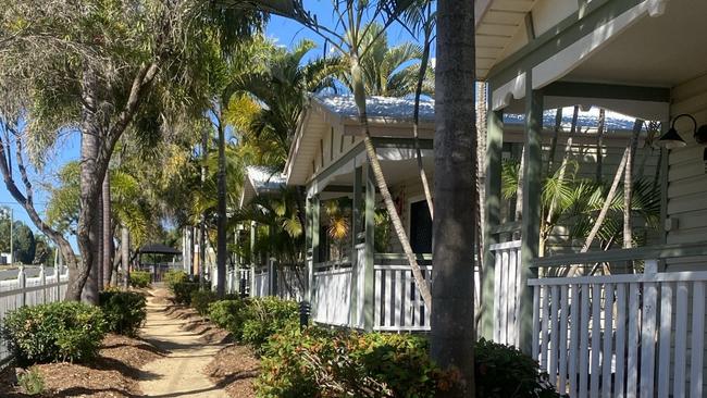 The beach cabins are 80 metres to Gladstone’s only beach and some cabins have ‘glorious harbour views’ according to booking websites it was listed on.