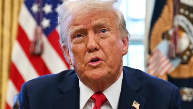 Donald Trump in the Oval Office. Picture: Jim Watson/AFP