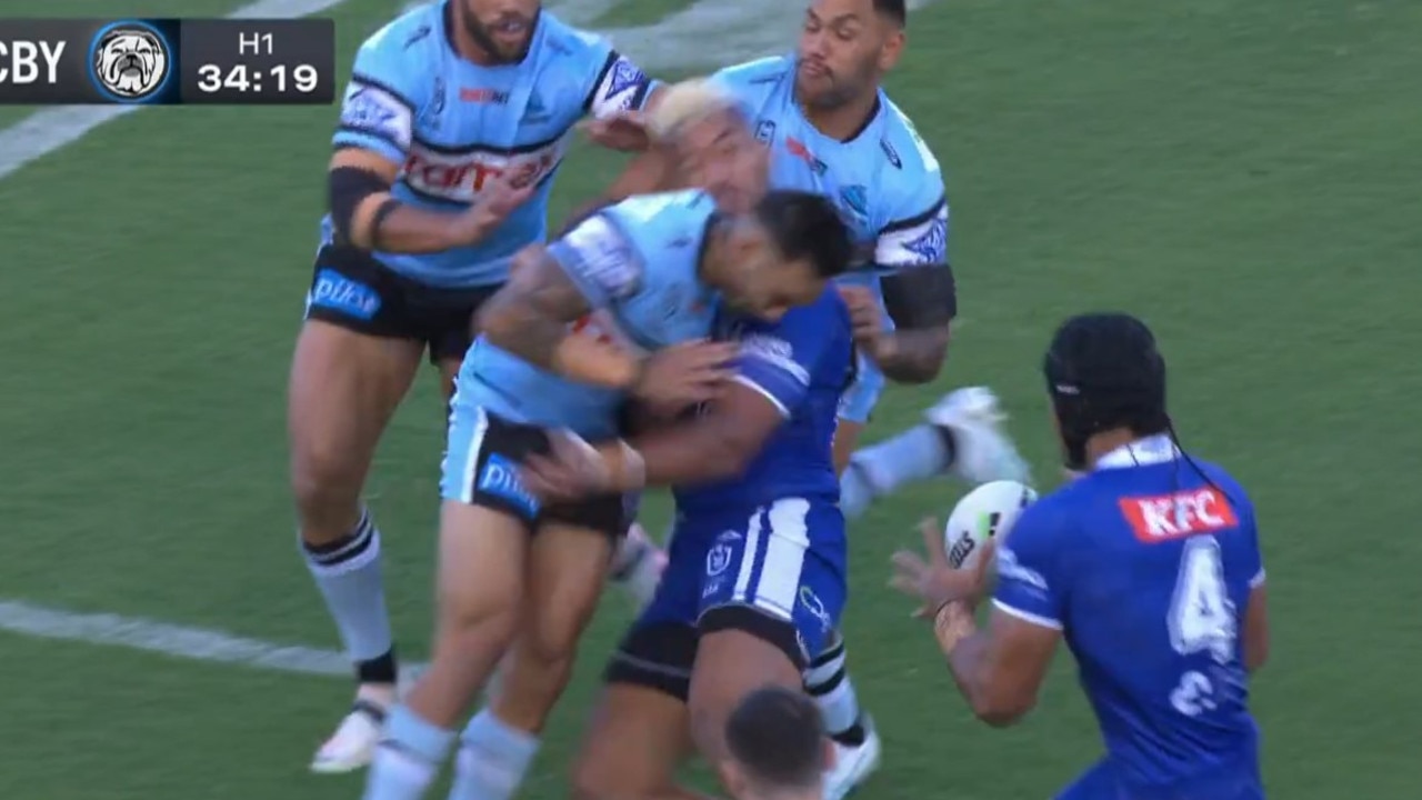 It's not a good look from Nikora. Photo: Fox Sports