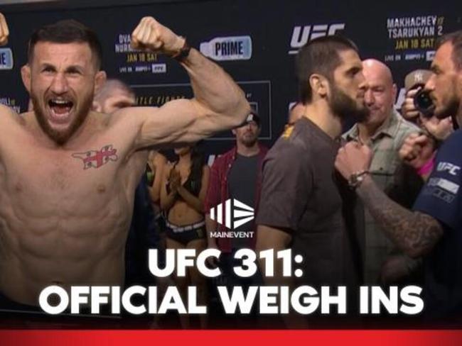 UFC 311: Official Weigh Ins