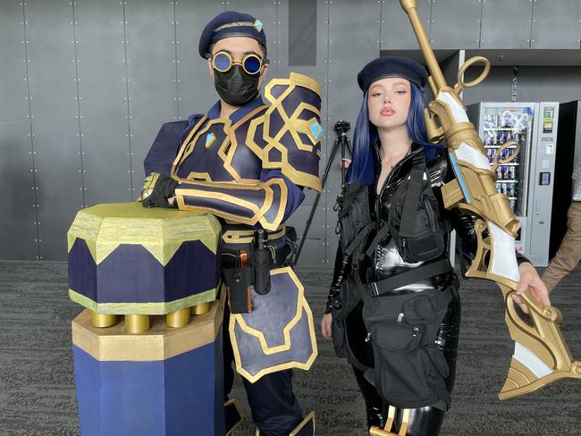 Barry and Sarah at the 2024 PAX Aus Convention at the Melbourne Convention and Exhibition Centre. Picture: Himangi Singh