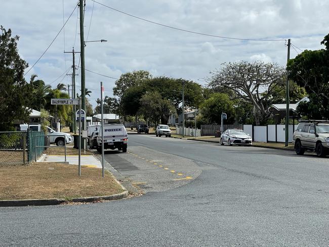 Police were still at the scene as of 2.30pm Friday afternoon. Photo: Fergus Gregg