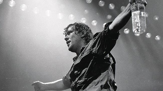 Cold Chisel singer Jimmy Barnes in concert.