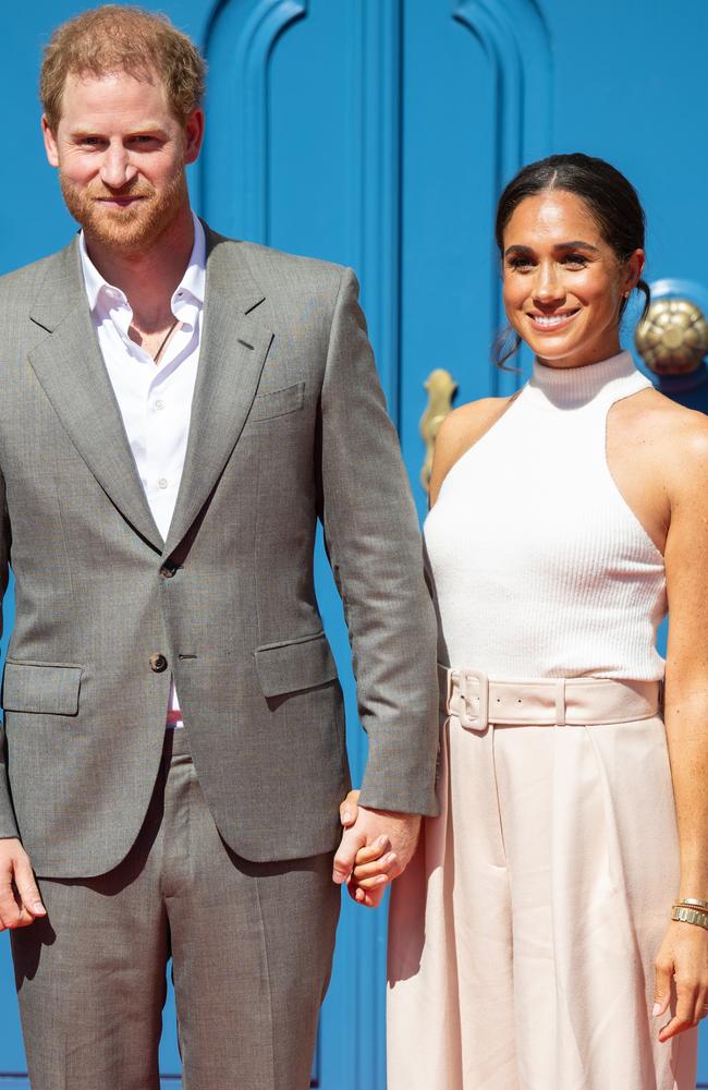 The Sussexes at the launch for the 2023 Invictus Games last year. Picture: Samir Hussein/WireImage