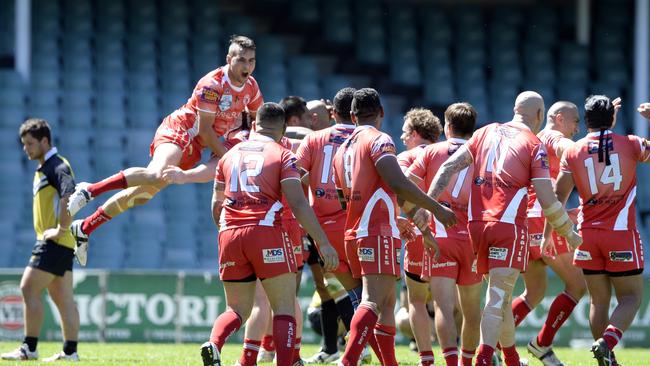 East Campbelltown Eagles defeat Mounties 27-20 in the NSWRL rugby league Sydney Shield grand final at Allianz Stadium Sydney. Picture: Craig Wilson