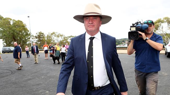 Mr Joyce told the media he would resign on Monday. Picture: Hollie Adams/The Australian