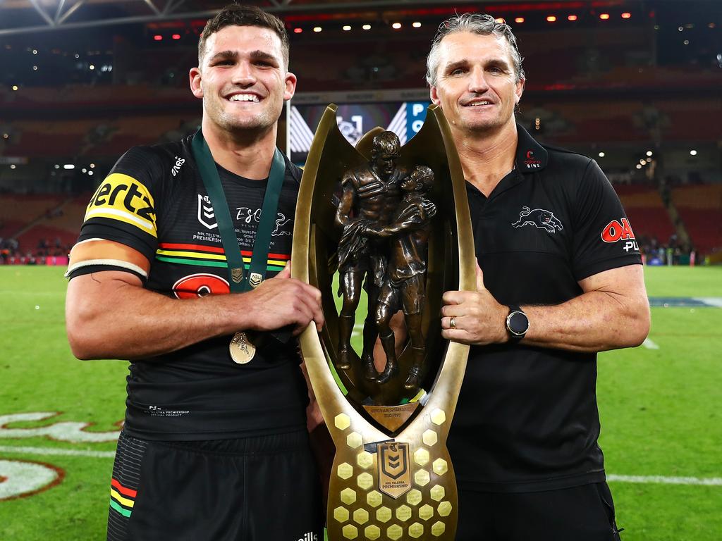 Nathan Cleary’s shoulder injury was Greg Alexander’s main worry heading into the 2021 NRL grand final. Picture: Chris Hyde/Getty Images