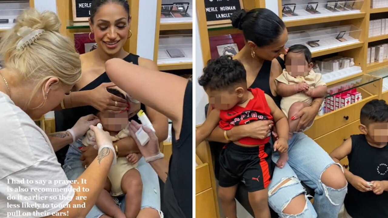 Sandy got her 4mo baby's ears pierced. Source: TikTok/sandydhandamua