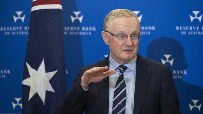 Reserve Bank governor Philip Lowe. Picture: Getty Images