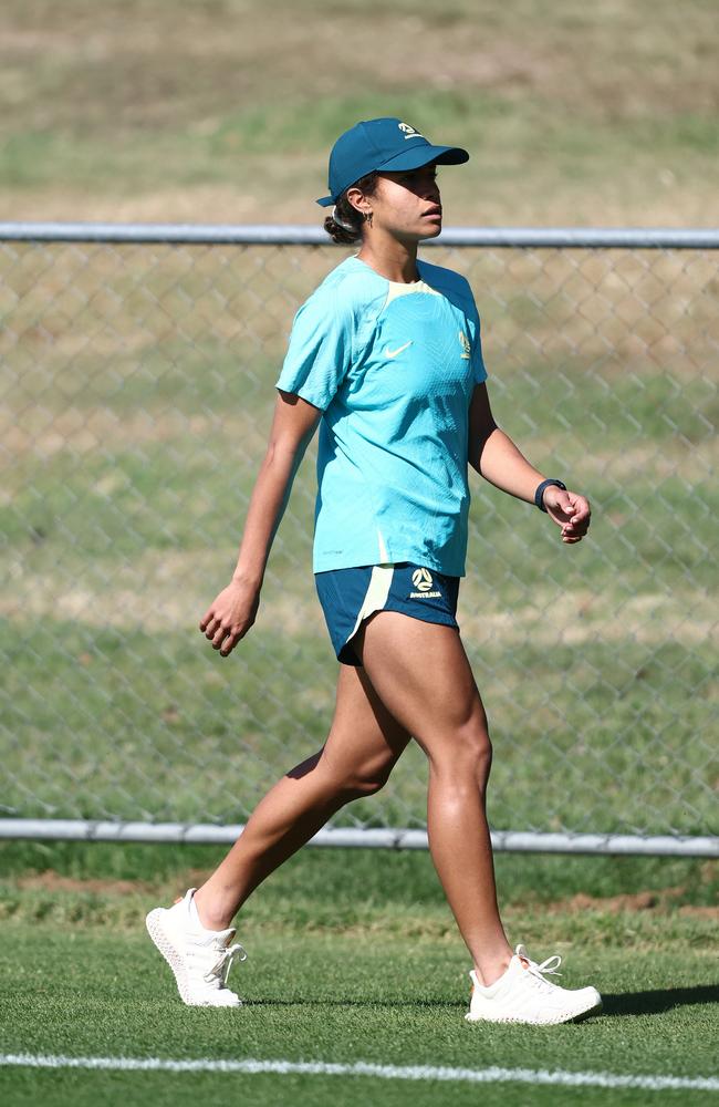 Mary Fowler was ruled out for Thursday night’s match against Nigeria. (Photo by Chris Hyde/Getty Images)