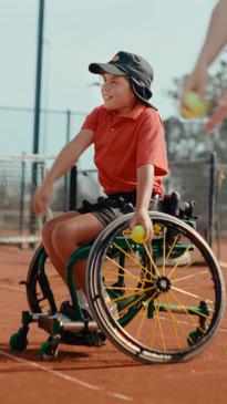 Wheelchair tennis champ chases Aus Open ballkid dreams