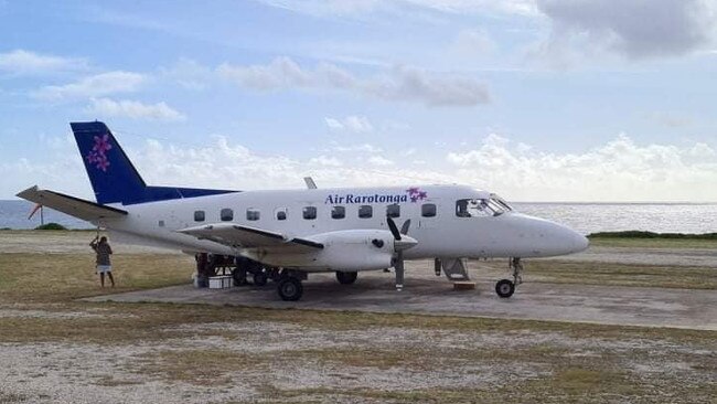 Pets are sometimes transported via light plane for vet care at Te Are Manu vet clinic in the Cook Islands. Picture: Vets Beyond Borders