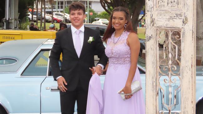 Carlos Remigo-Smith and Tori Coates at the Hervey Bay State High School formal.